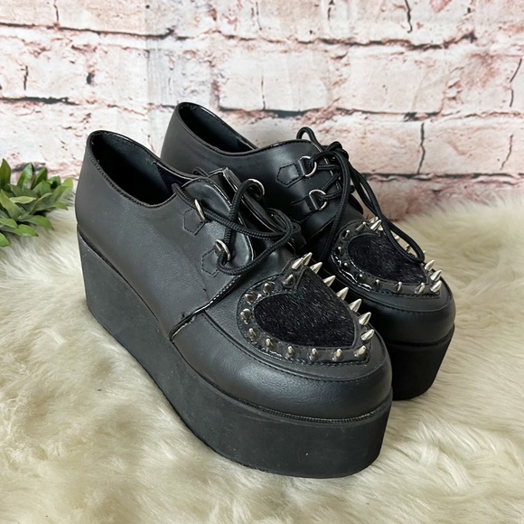 Demonia Shoes - Demonia Black Grip 2 Platform